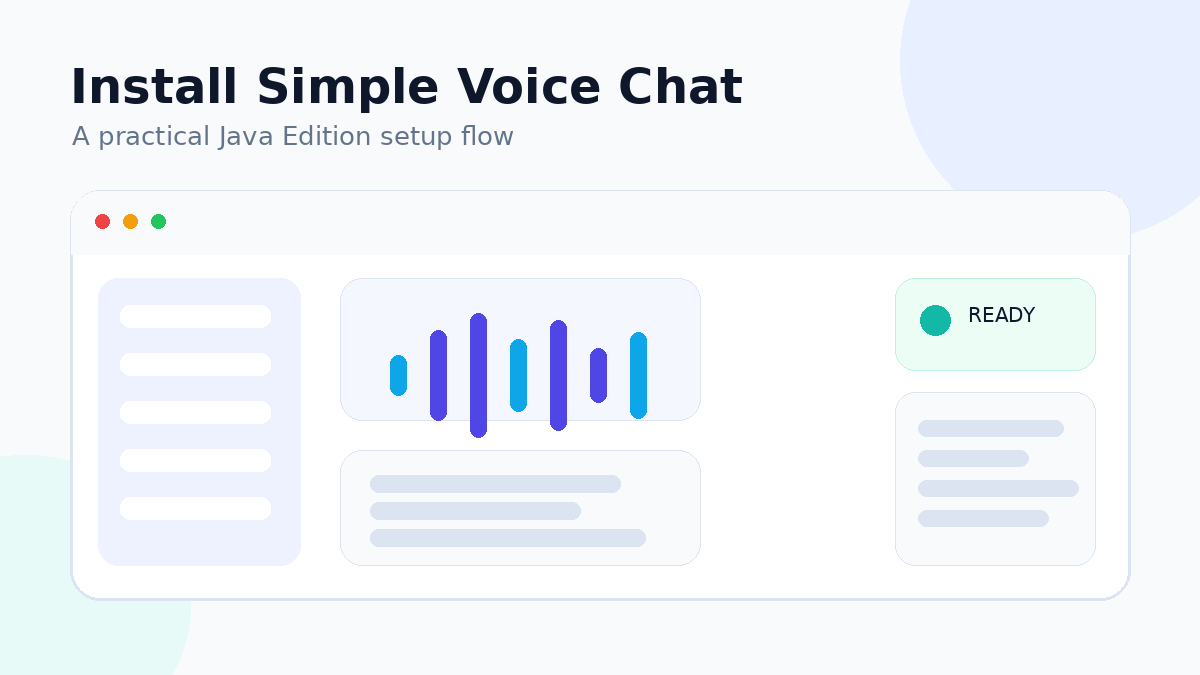 How to Install Simple Voice Chat in Minecraft Java Edition visual